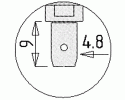 ELECTRO PJP - Douille de sécurité 2mm (cosse plate)