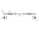 ELECTRO PJP - PVC LEAD MS/MS 2,50mm2 25cm BLACK 2317-IEC