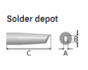 WELLER - LT-GW1 SOLDER TIP 2,3/3,2mm (bulk 100pcs)