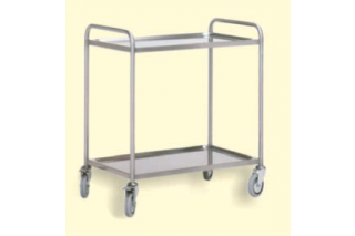 ITECO - Stainless steel trolley with 2 shelves