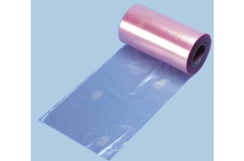  - ESD TUBULAR FILM, PINK WITH ESD SIGN 300mm x 250m