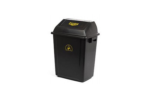  - ESD WASTE BIN 325x225x450mm WITH LID 20L CAPACITY