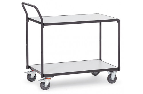  - ESD TABLE TOP CART, 2 SHELVES, WITH HANDLE, 1000x600mm, 300kg