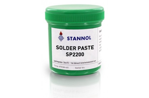 STANNOL - PATE A SOUDER SP2200 TSC305-89-4 - TSC305 - Sn96,5Ag3,0Cu0,5 - taille 4 - 500g pot