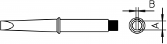 CT5B7 SOLDERING TIP 2,4MM