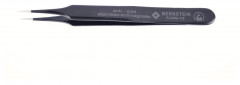 SMD TWEEZERS, 110 MM, STRAIGHT, VERY SHARPLY POINTED, WITH ESD-COATING