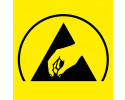  - ESD caution labels - LOGO ONLY 5x5mm  x1000