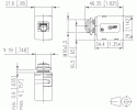 METZ CONNECT - Panel feed through adapters M12 X-coded to RJ45 straight