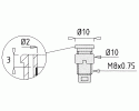 ELECTRO PJP - Douille de sécurité 2mm (cosse plate)