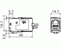 METZ CONNECT - CAT 6A modul 180° prise femelle RJ45