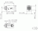 METZ CONNECT - Panel feed through adapters M12 X-coded to RJ45 angled