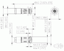 METZ CONNECT - Jack M12 IP67 field assembly with flange X-coded