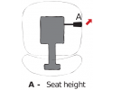  - ESD chair standard Pu-Soft - Gas Lift