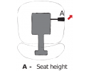  - ESD stoel standaard Pu-Soft - Gas Lift