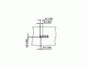 METZ CONNECT - HEADER TYPE 224, 19 POLES, STEP 3,50mm