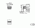 METZ CONNECT - HEADER TYPE 182, 2 POLES, STEP 3,50mm