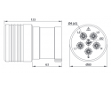 ELECTRO PJP - Adaptateur fiche mâle CEE 63A-6H