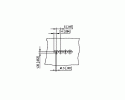 METZ CONNECT - HEADER TYPE 46, 22 POLES, STEP 5,00mm