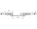 ELECTRO PJP - SILICON LEAD MSF/MSF 2,5mm2 25cm WHITE 2214/600V
