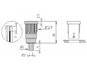 ELECTRO PJP - SAFETY SOCKET GREY 4MM 3290