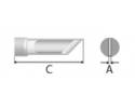 WELLER - LT KNSL SOLDERING TIP 45 DEG