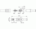 ELECTRO PJP - Veiligheidsstekker mannelijk 4mm (bevestigde huls)