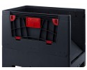  - FOLDABLE ESD BIG BOX 120x80x110cm WITH 4 OPENING FLAPS, 4 WHEELS