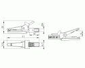 ELECTRO PJP - Compacte alligatorclip van 4 mm