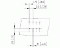 METZ CONNECT - HEADER TYPE 226, 8 POLES, STEP 3,50mm