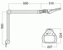 LUXO - MAGNIFER WAVELED ESD D3,5 BLACK 1050mm