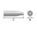WELLER - Panne LT X (angle) en forme ronde