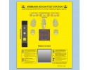  - 3-arm turnstile gate with footwear and wrist strap tester