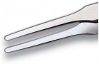 Flat round tips straight tweezers