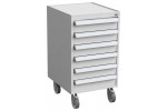ESD 45/66-1 drawer unit on castors, 6 drawers   