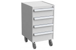 ESD 45/66-4 drawer unit on castors, 4 drawers