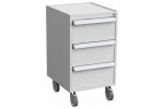 ESD 45/66-7 drawer unit on castors, 3 drawers