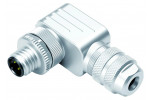 M12-A, angled, wire clamp, shielding ring, shieldable