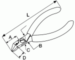 End cutting pliers 546E