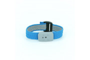 Wrist Band, Dual Conductor Adjustable Fabric