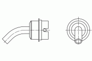 Hot air round nozzle bent NR06