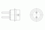 Hot air dual round nozzle DR05