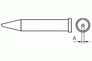 Soldering tip XT 30° sloped