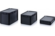 ESD Euro containers with hinged lid