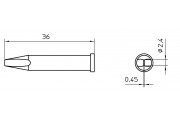 Soldering tip XT BSC