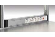 Power channel 6 sockets + 1 switch