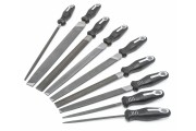 Maintenance file set with ergonomic handle, 9 pieces