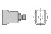 Nozzle 4 heated sides for HAP 1 / HAP 200