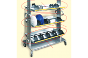 Double tray for CMS reel