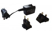 Adaptateur 100-240 VAC, sortie 24Vdc 0.25A, fiches UK et Euro