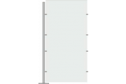 ESD room divider extension element polycarbonate 2000mm